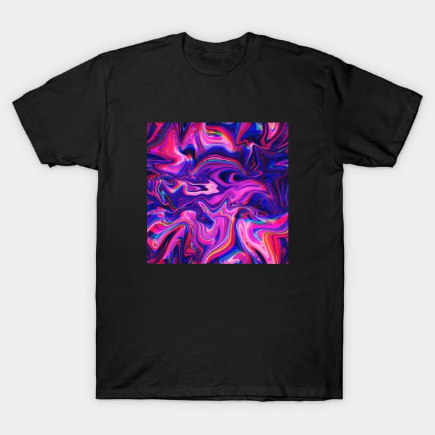 Trippy RGB Marble T-Shirt by Melisaura